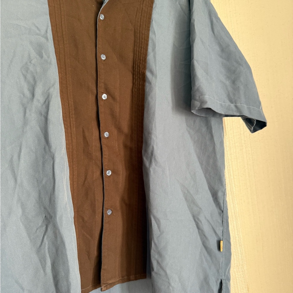 Cabana sueded Two-Tone Button-Up Shirt